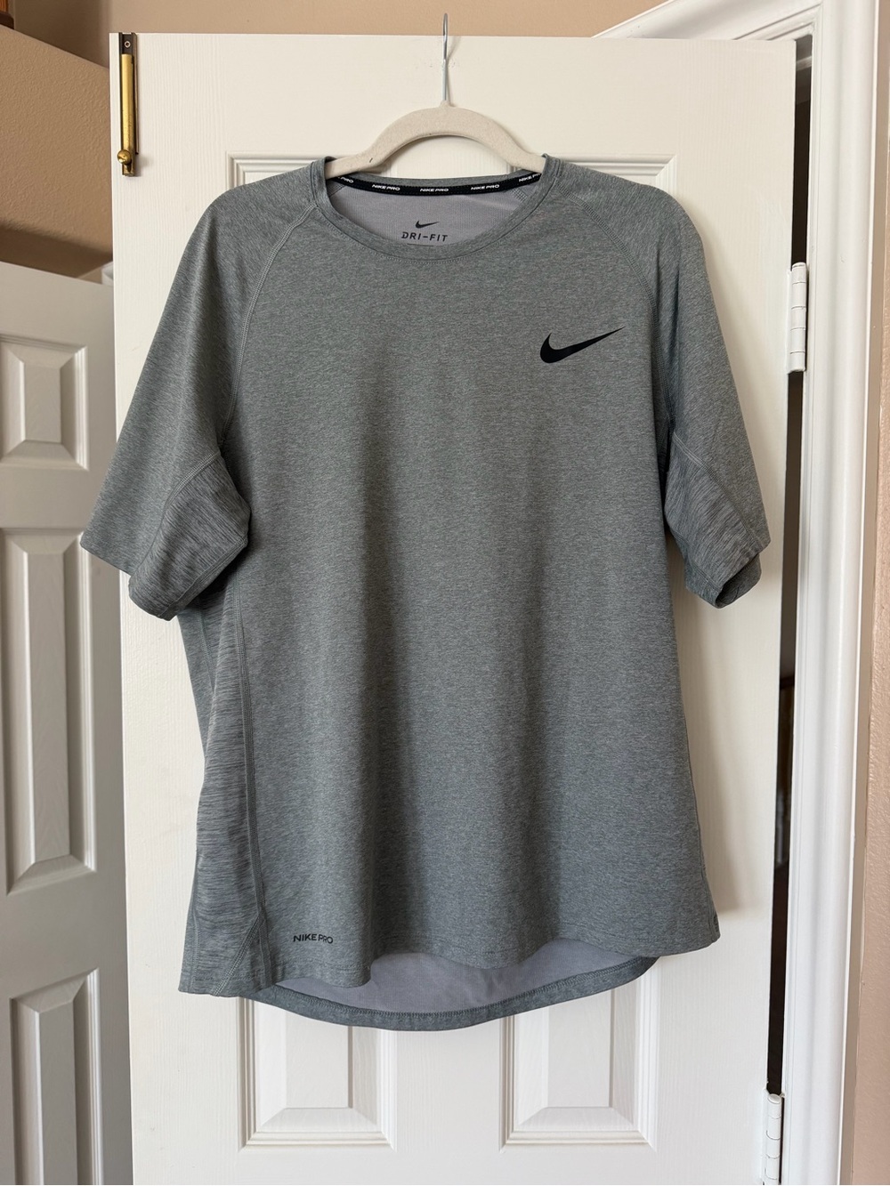 Nike Gray Dri-FIT Short Sleeve Athletic Tee